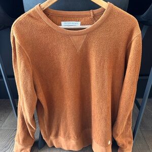 Outerknown Rust Orange Crewneck Sweater